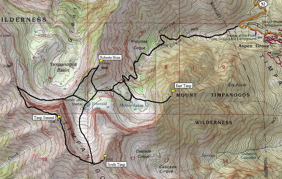 Mount Timpanogos Map