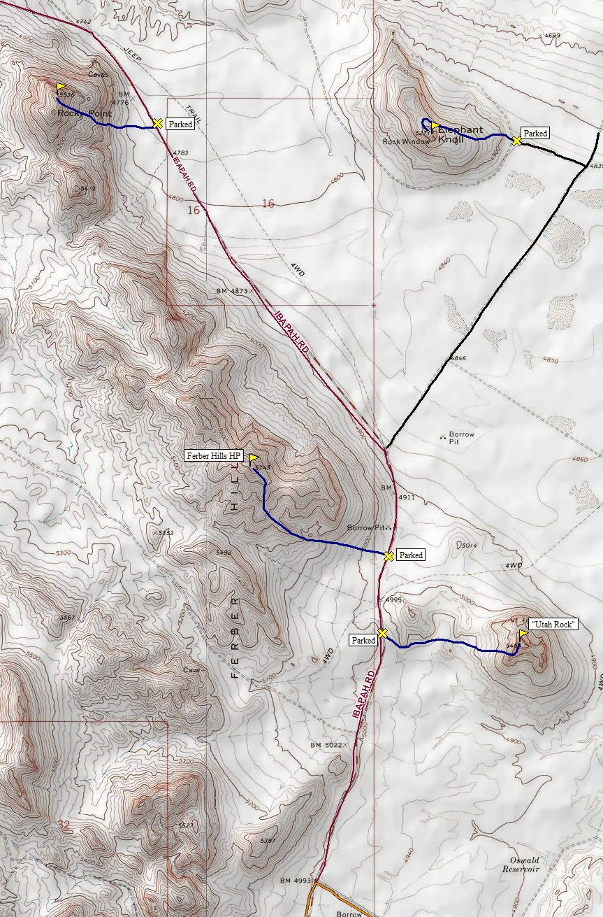 Elephant Knoll Map