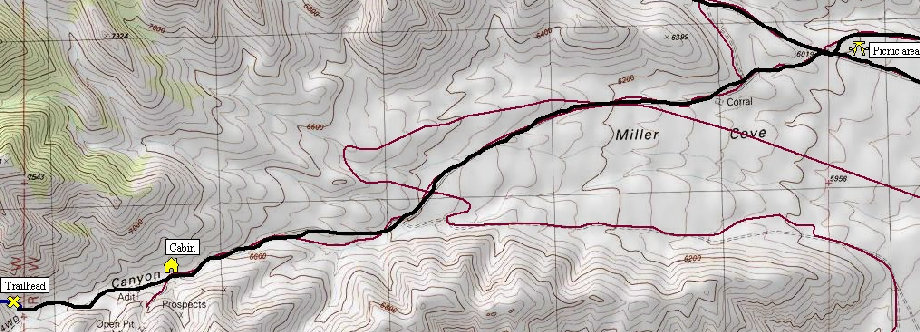 Notch Peak Topographical Map