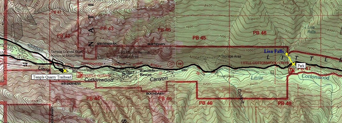 Lisa Falls Map