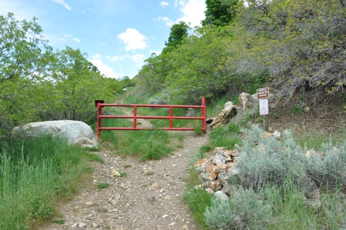 Gate on Bonneville Trail