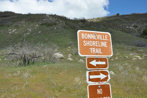 Bonneville Shoreline Trail sign