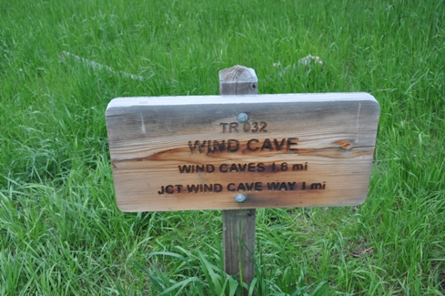 Wind Cave sign