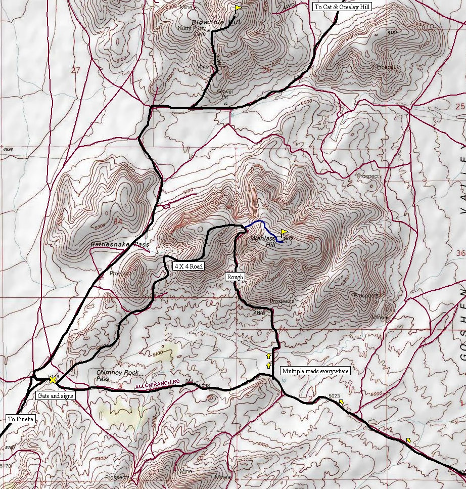 Wanlass Blowholl Hills Map