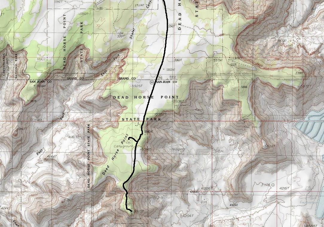 dead horse point topo map