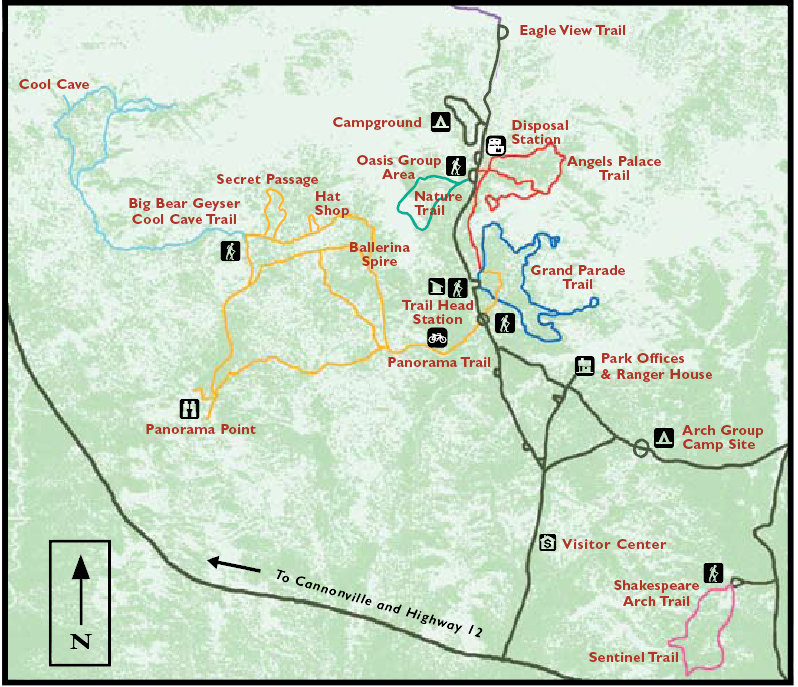 Kodachrome Basin Map