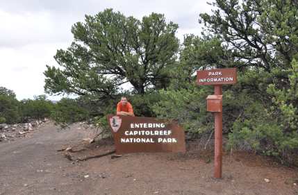 Entering Capitol Reef 