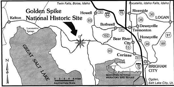 Golden Spike Access Map