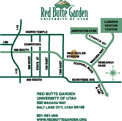 Red Butte Garden map