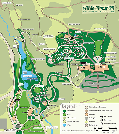 Red Butte Garden map