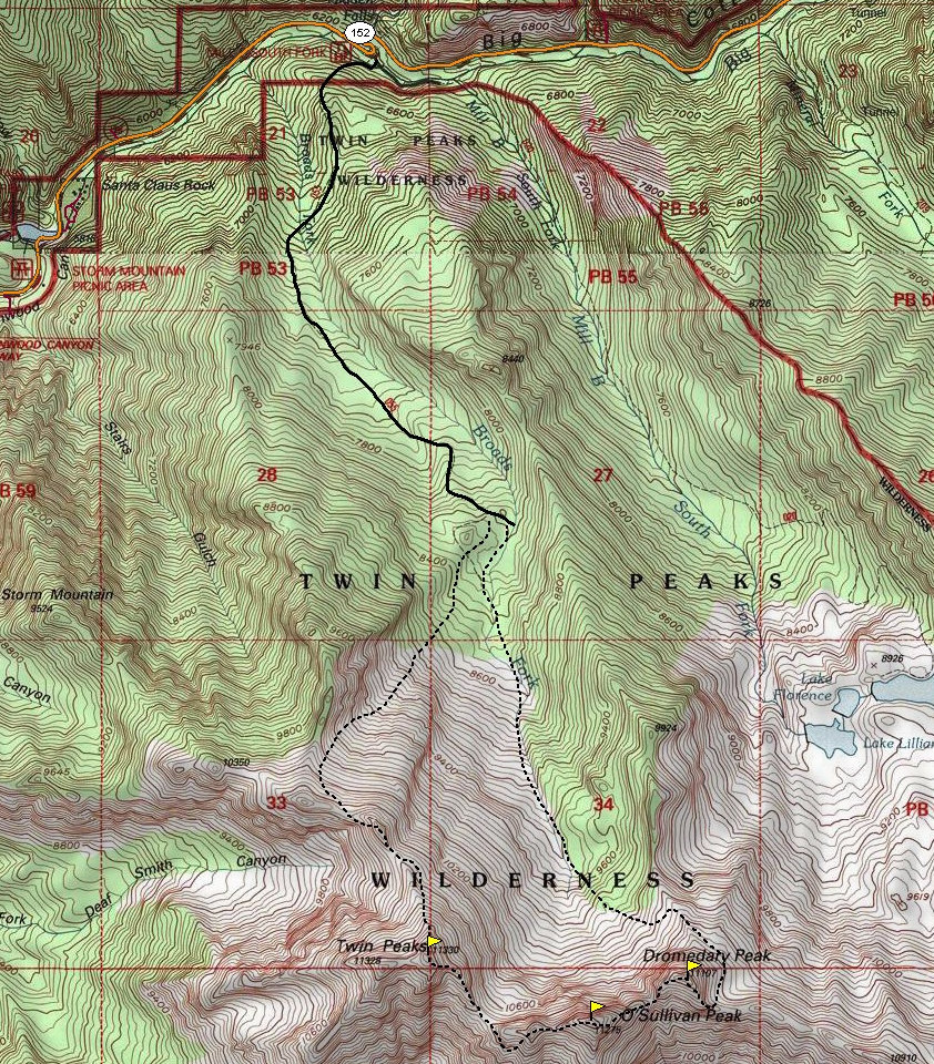 Broads Fork Twins map