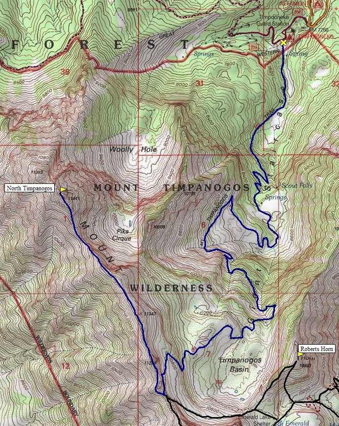 Mount Timpanogos Map