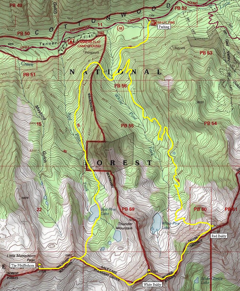 Pfeifferhorn Map