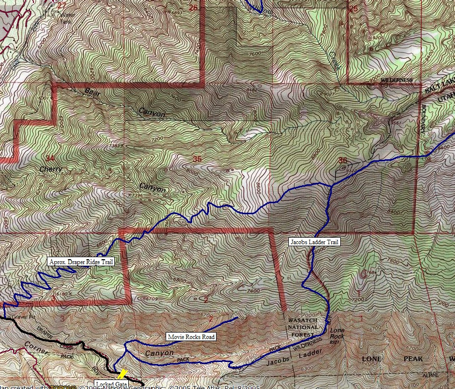 Lone Peak Map