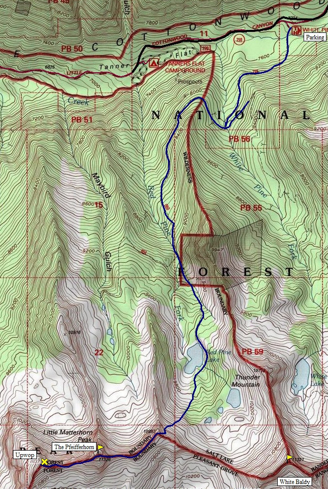 Pfeifferhorn Map