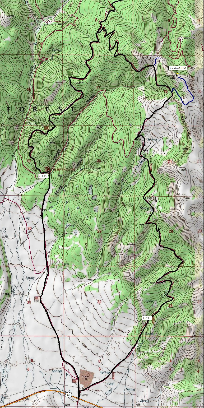 Racetrack BM Map