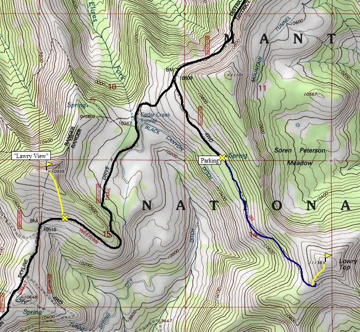 Lowry Top Map