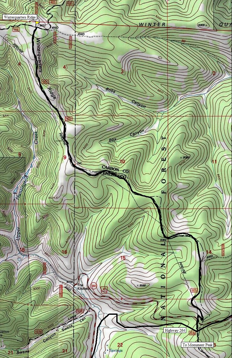 Winterquarters Ridge Map