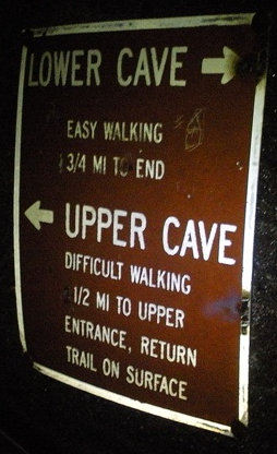 ape cave sign