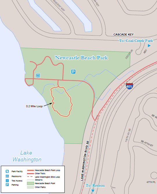 Newcastle Beach Trail Map