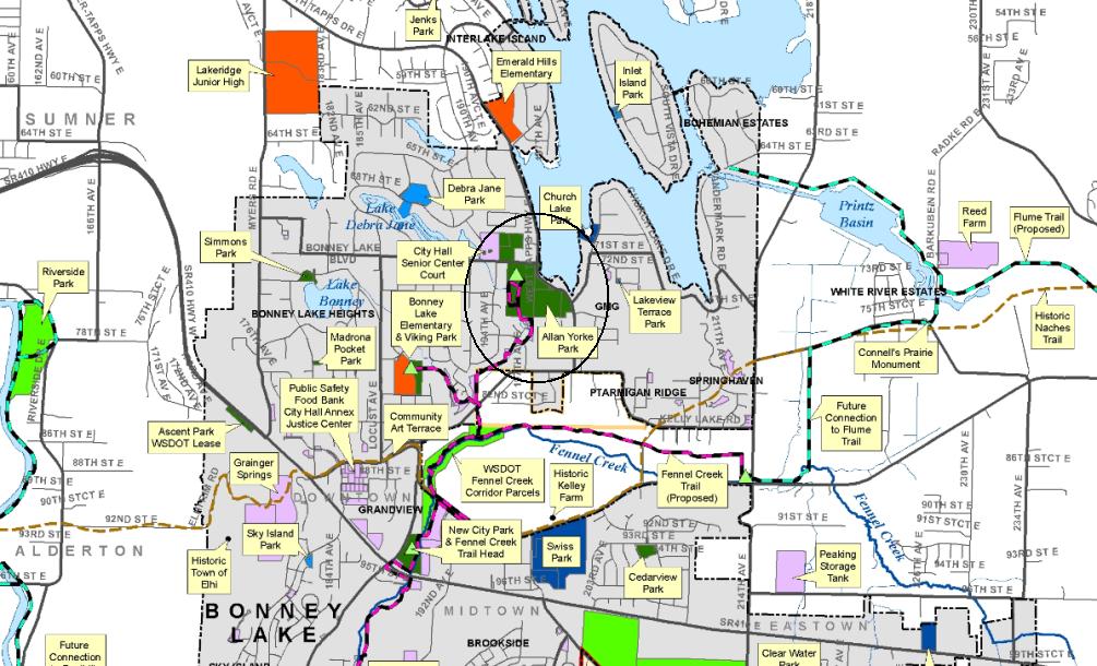 lake allan york park map