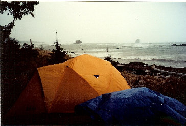 Camp at Cape Alava