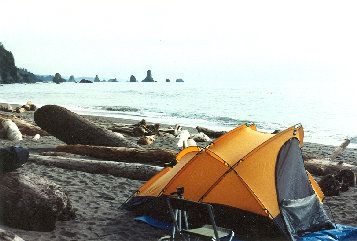 Camping on Third Beach