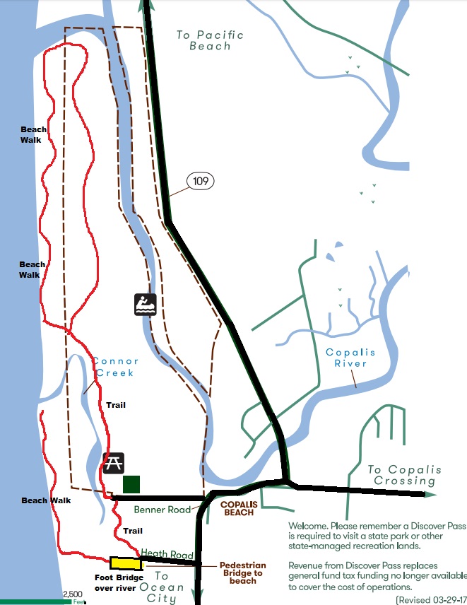 Griffiths-Priday Ocean State Park map