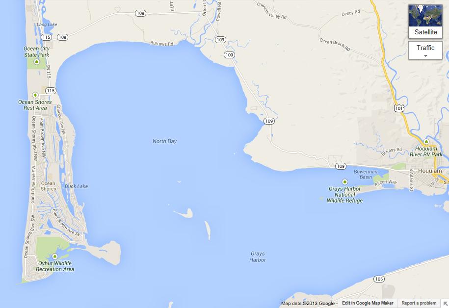 ocean shores map