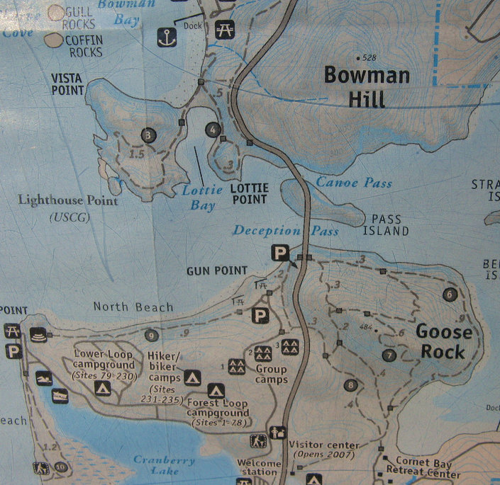 deception pass state park hiking map