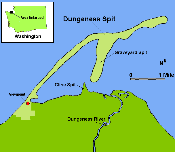 Dungeness Spit Map