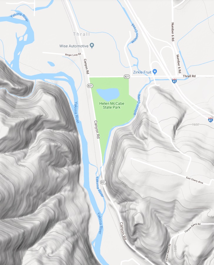 Helen Mccabe State Park map