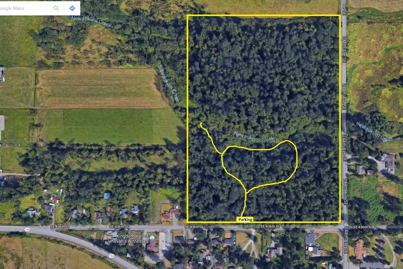 Mahlar Park map