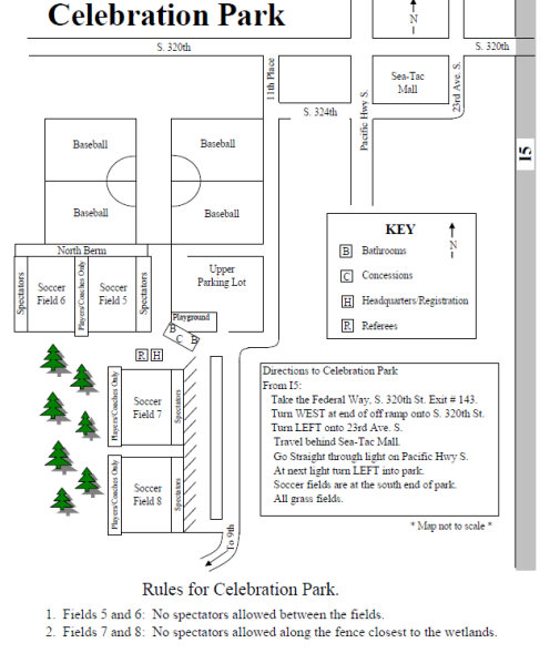 Celebration Park map