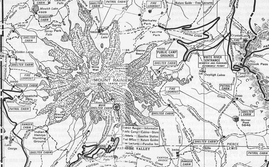 mount rainier map