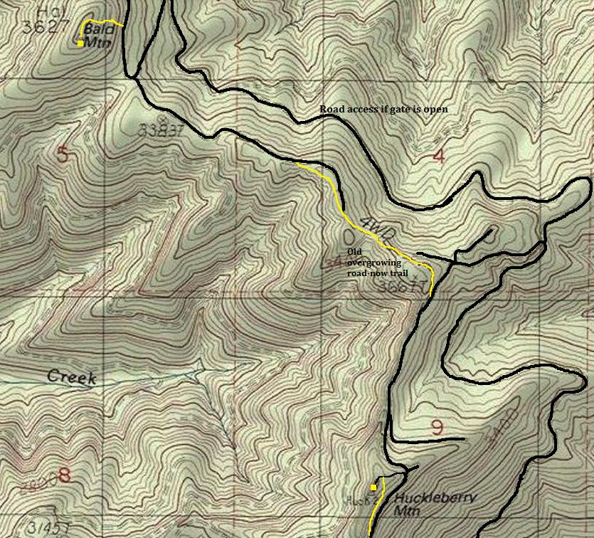 Bald Mountain Map