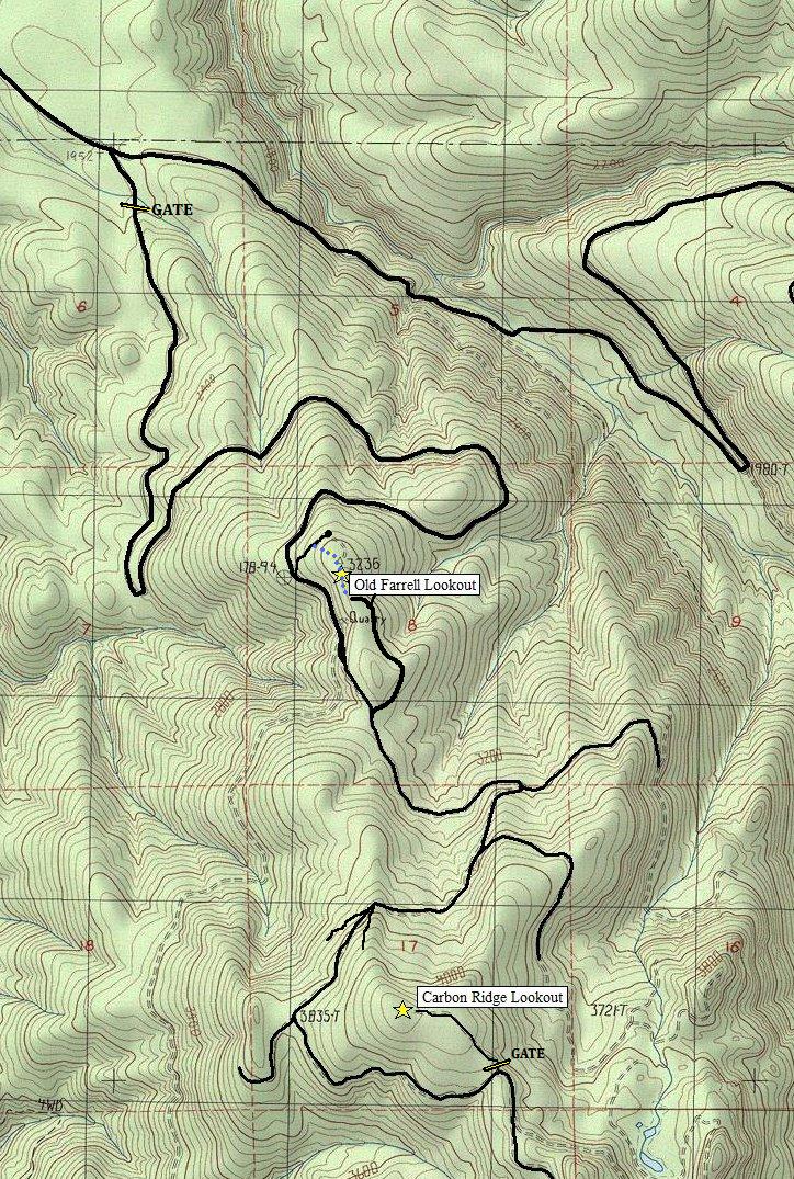 carbon ridge lookout map