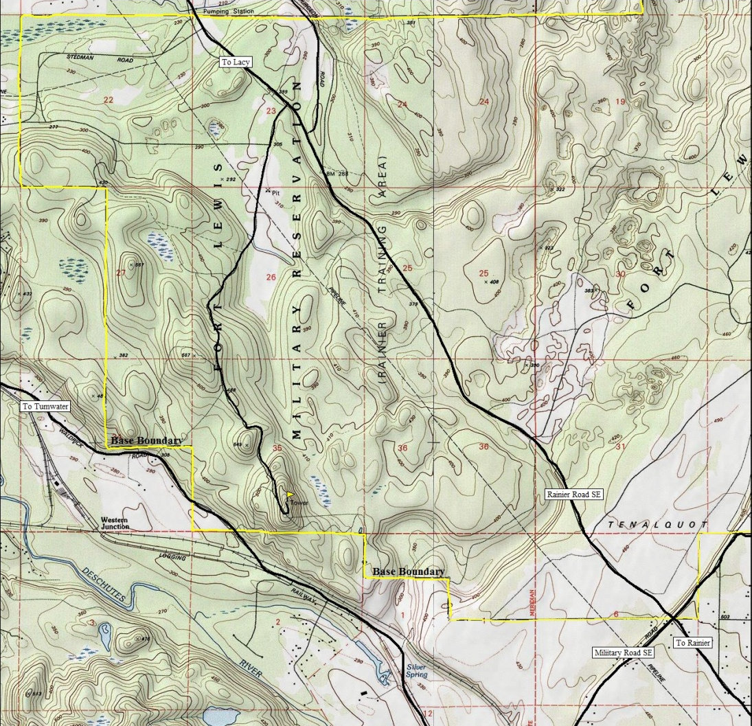 Deschutes Lookout map