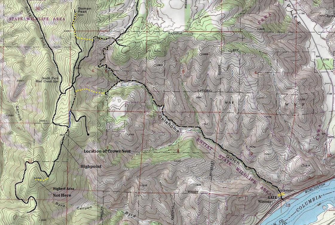 goman peak map