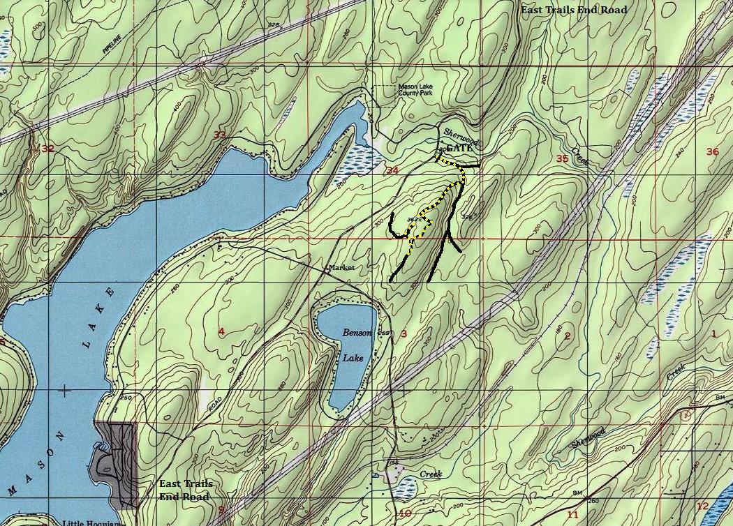 mason lake lookout map