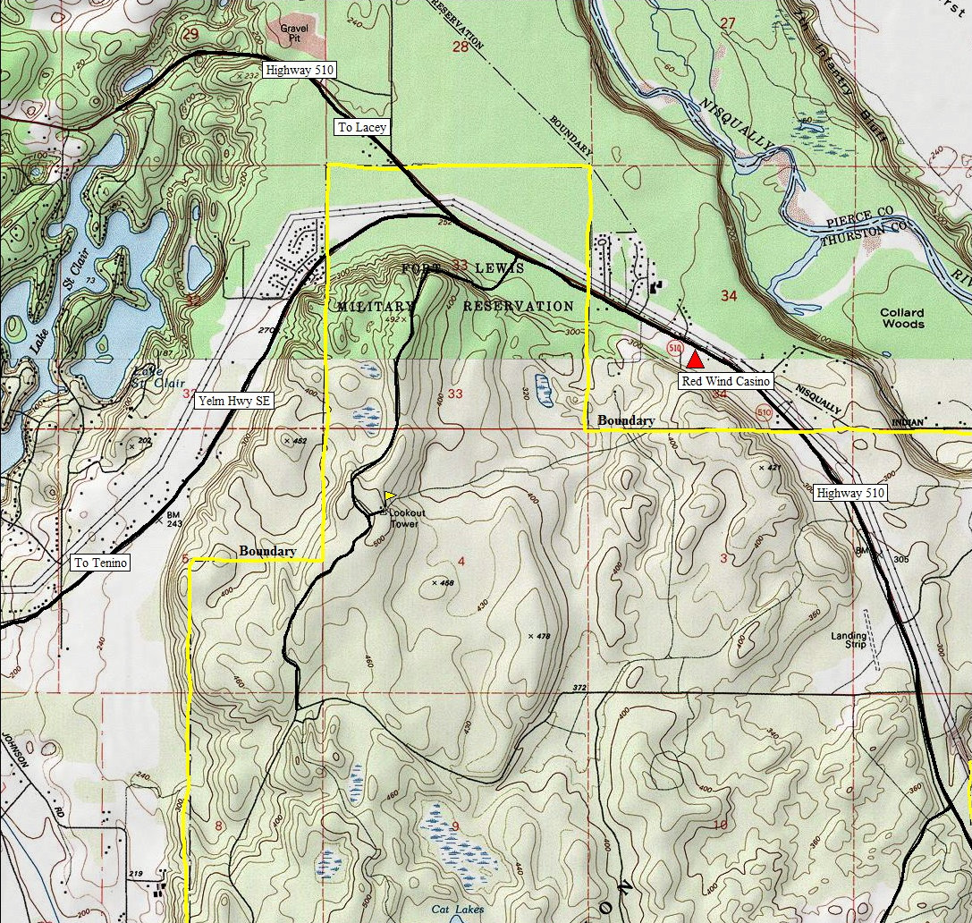 rainier lookout map