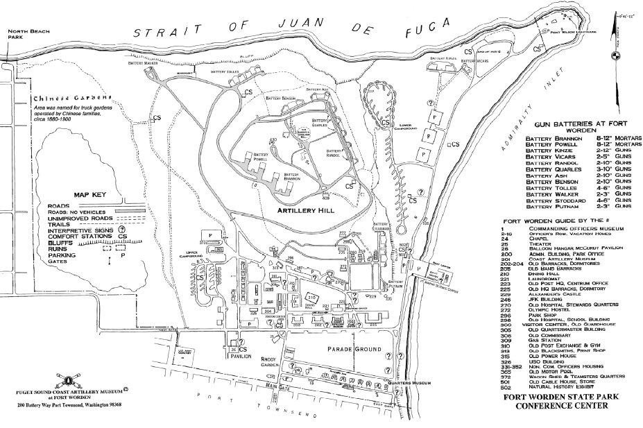 fort worden map