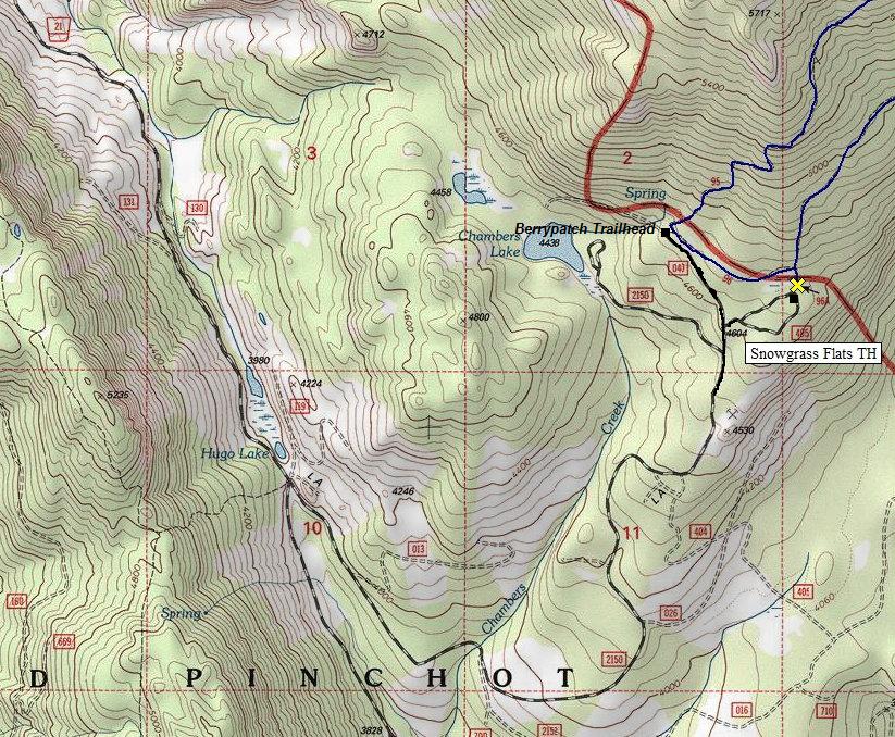 snowgrass flat map