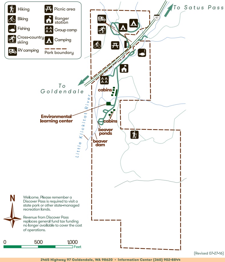 Brooks Memorial State Park map
