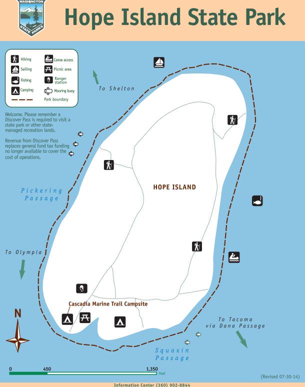 hope island state park map