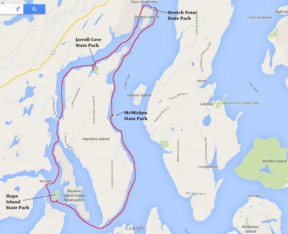 harstine island map