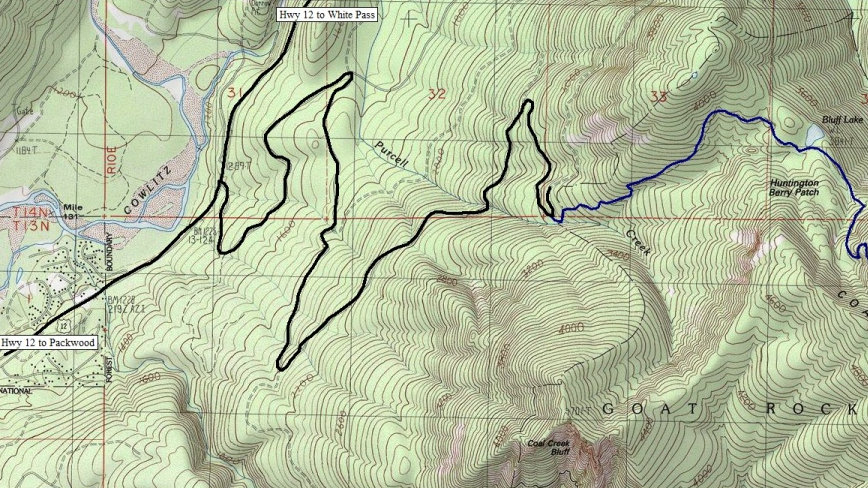 Bluff Lake Map