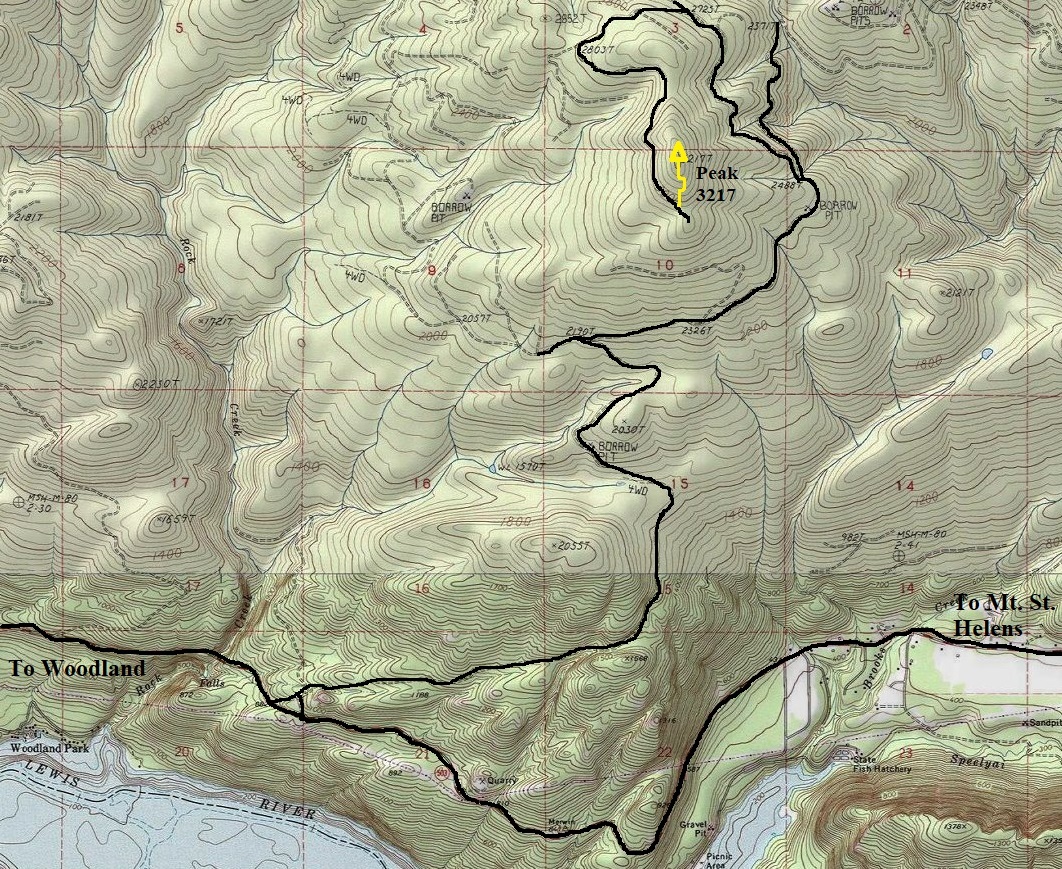 lakeview peak map