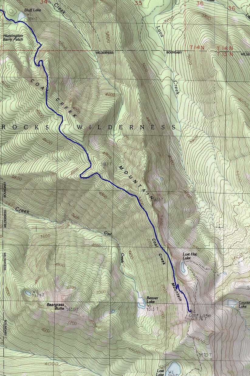 Lost Lake Map