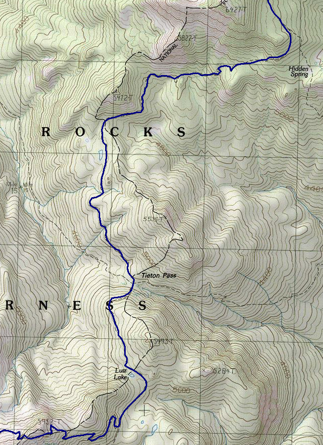 Goat Rocks Wilderess Map